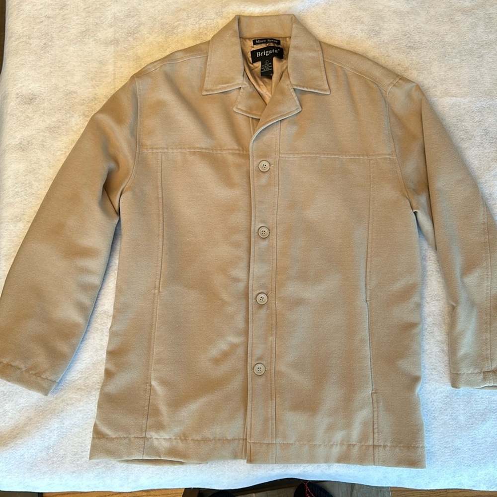 Men’s Large Micro Suede Jacket